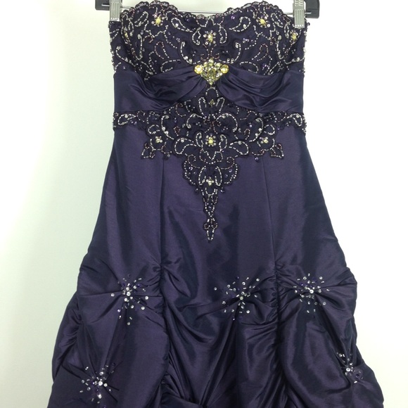 100% SILK Imperial Maggie Sottero Ball Gown Prom Wedding Quinceañera Dress - Picture 2 of 8